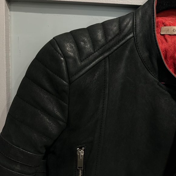 CELINE BIKER LEATHER JACKET SIZE 36 - Picture 3 of 8